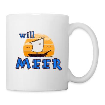 Meer Strand Urlaub - Tasse - Weiß - Rechts