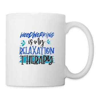 Cadeaux de menuisier Le travail du bois est ma détente - Mug blanc - blanc - Droite