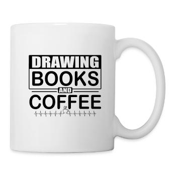 Artistic Gift Love Drawing Books Coffee Artist - Mug - white - Right