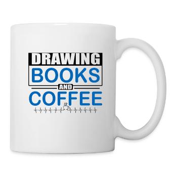 Artistic Gift Love Drawing Books Coffee Artist - Mug - white - Right