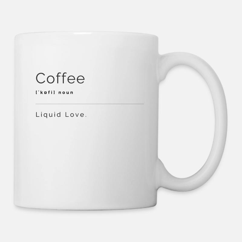 Coffee Liquid Love - Tasse - Weiß