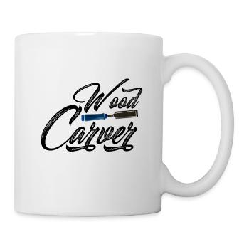Wood Carver Crossed Woodworking Tools Woodworker - Mug - white - Right