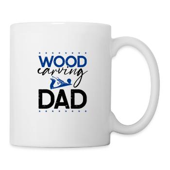 Sculpture sur bois Papa Cadeau Sculpteur sur bois Idées cadeaux - Mug blanc - blanc - Droite