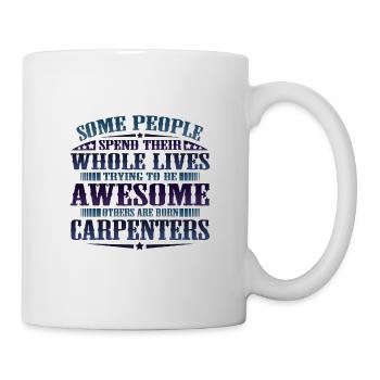 Cadeau de menuiserie Certains SppassLife essayant d’être - Mug blanc - blanc - Droite