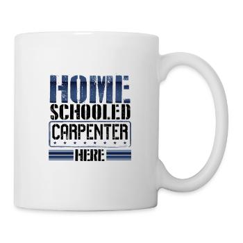 Carpenter Humor Gifts Home Schooled Carpenter - Mug - white - Right