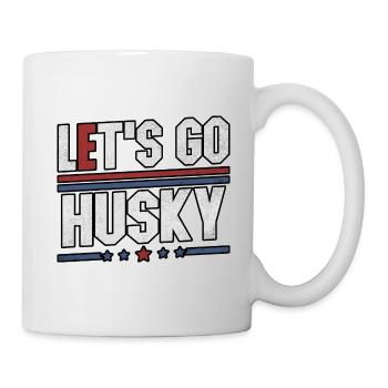 Allons-y Husky - Mug blanc - blanc - Droite
