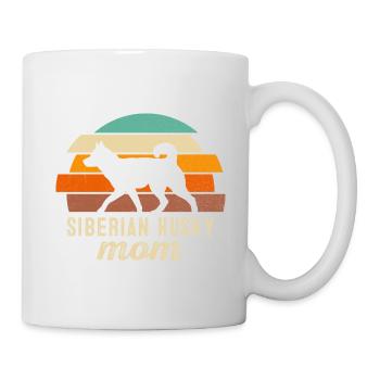 Siberian Husky Mom - Tasse - Weiß - Rechts
