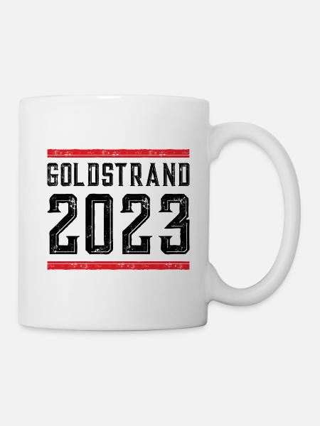 Goldstrand 2023 - Tasse - Weiß