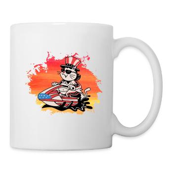USA Cat Jet Ski - Mug - white - Right