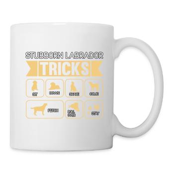 Stubborn labrador tricks - Mug - white - Right
