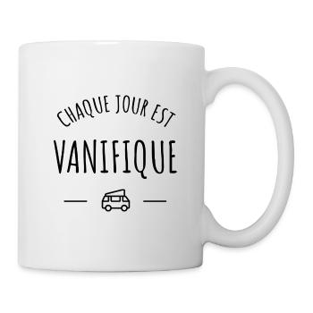 Chaque jour est vanifique - Mug blanc - blanc - Droite