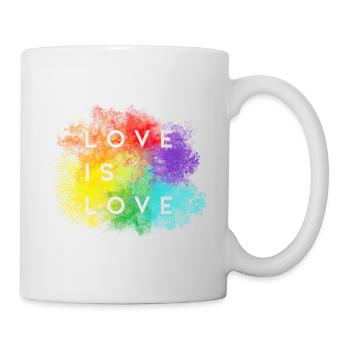 Liebe ist Liebe - Tasse - Weiß - Rechts