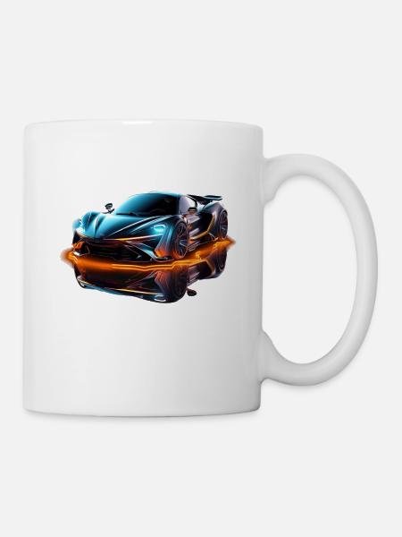 Sport Auto PS - Strahlende Fahrt in Die Zukunft - Tasse - Weiß