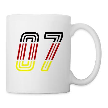 7 Zahl symbol Germany - Tasse - Weiß - Rechts