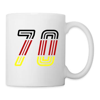70 Zahl Symbol Germany - Tasse - Weiß - Rechts
