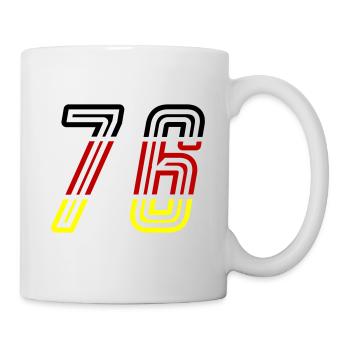 76 Symbole numérique Allemagne - Mug blanc - blanc - Droite