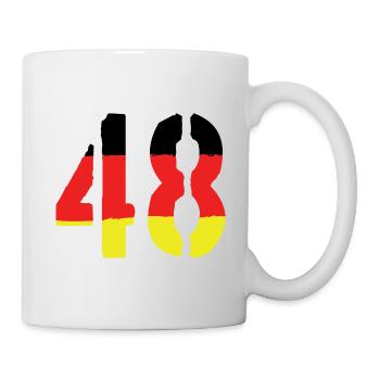 48 Symbole numérique Allemagne - Mug blanc - blanc - Droite