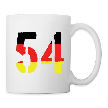 54 Symbole numérique Allemagne - Mug blanc - blanc - Droite