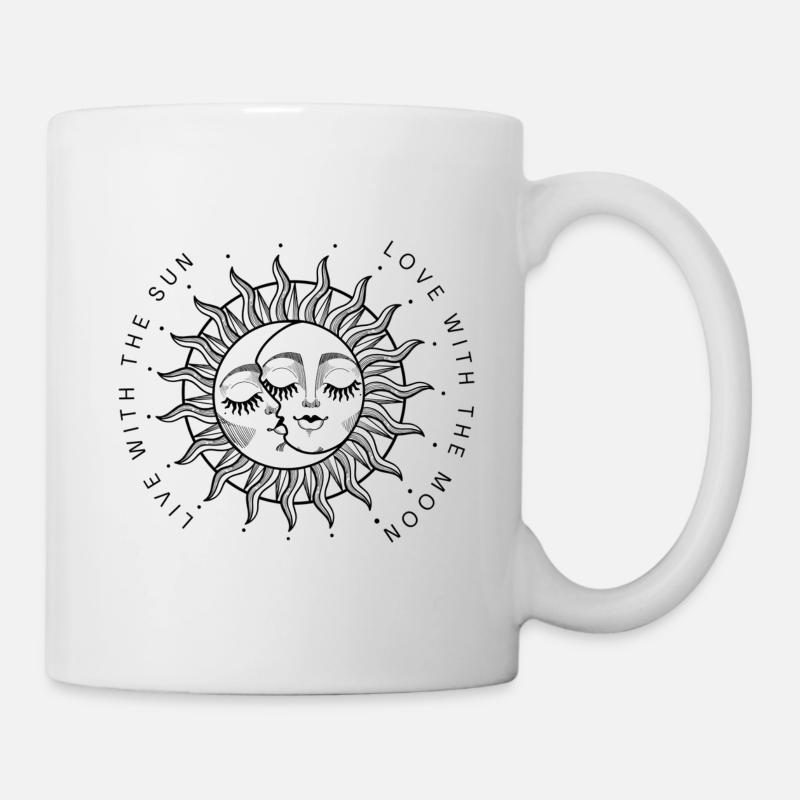 Soleil, Lune, Étoiles - Mug blanc - blanc