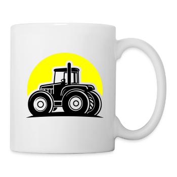 Tractor Icon Farmer Icon - Mug - white - Right