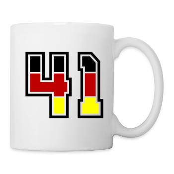 41 Symbole numérique Allemagne - Mug blanc - blanc - Droite