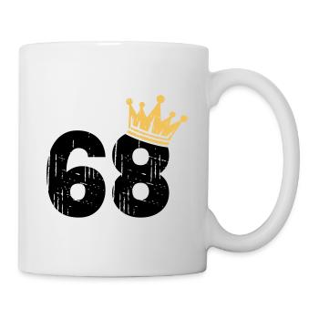 68 Crown 68th Birthday 68 Years - Mug - white - Right
