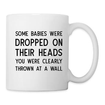 Drôle de dicton - Mug blanc - blanc - Droite