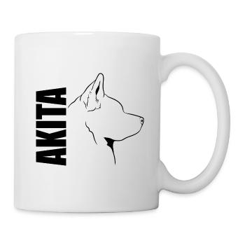 Akita Profil Chiens Chien Wilsigns - Mug blanc - blanc - Droite