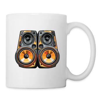 Music Bass Boxing Symbol Party - Mug - white - Right