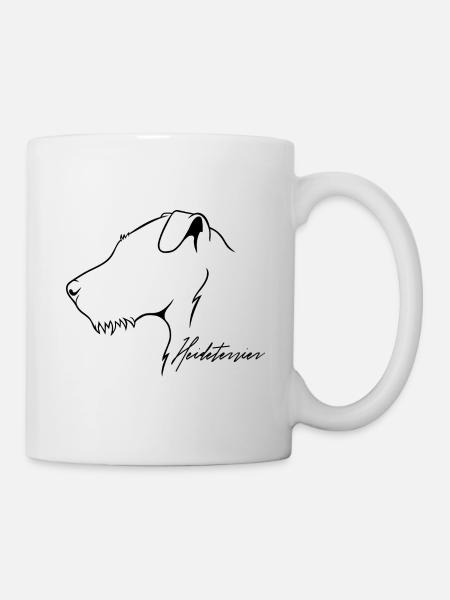Heideterrier Profil Hunde Jagdhunde Wilsigns - Tasse - Weiß
