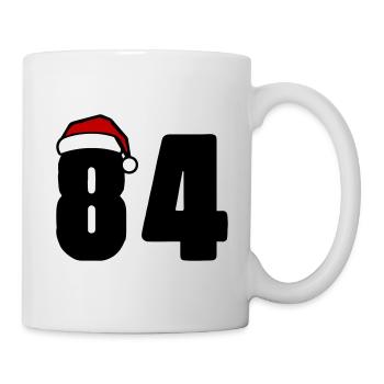84 Zahl Weihnachten - Tasse - Weiß - Rechts