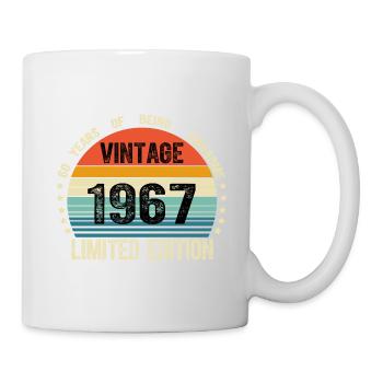 Vintage 1967 57 Years Old 57th Birthday Limited - Mug blanc - blanc - Droite