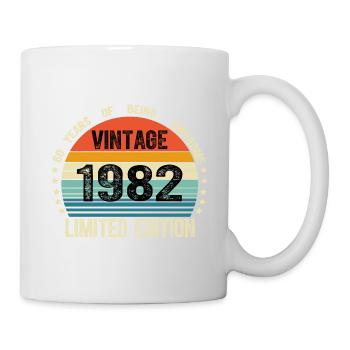 Vintage 1982 42 Years Old 42th Birthday Limited - Mug blanc - blanc - Droite