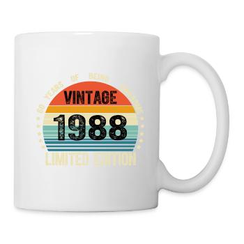Vintage 1988 36 Years Old 36th Birthday Limited - Mug blanc - blanc - Droite