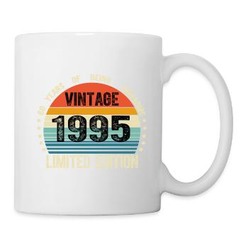 Vintage 1995 29 Years Old 29th Birthday Limited - Mug blanc - blanc - Droite