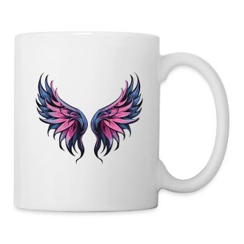 Icône d’aile - Mug blanc - blanc - Droite