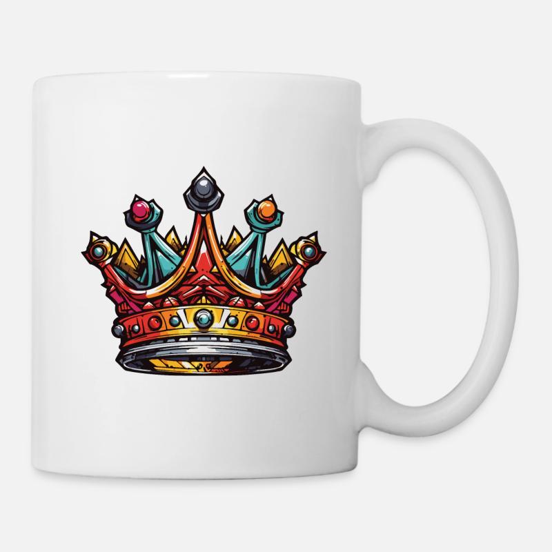 Krone Majestät König - Tasse - Weiß