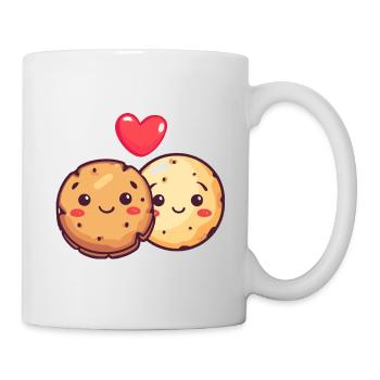 Cookies Couple Love Heart Valentine's Day - Mug - white - Right
