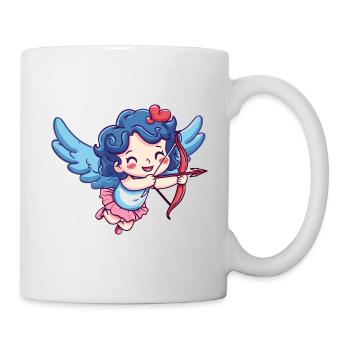 Ange arc et flèche Cupidon Saint-Valentin - Mug blanc - blanc - Droite