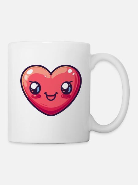 Coeur Amour Amour - Mug blanc - blanc