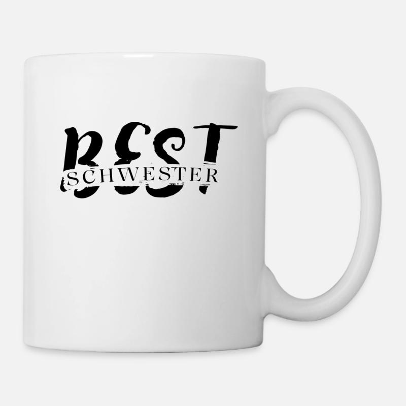 beste schwester - Tasse - Weiß