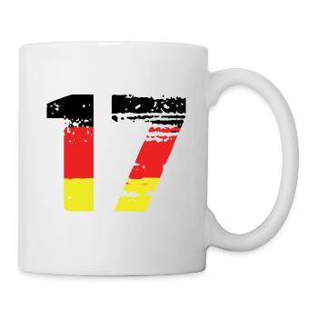 17 Number Germany Jersey - Mug - white - Right