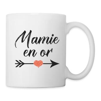 mamie en or cadeau mamie - Mug blanc - blanc - Droite