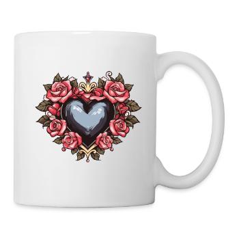 Coeur Symbole Amour - Mug blanc - blanc - Droite