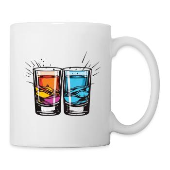 Verre à tequila - Mug blanc - blanc - Droite
