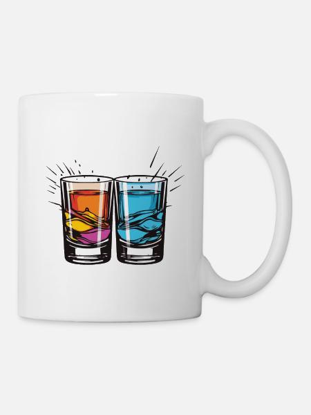 Tequila Glas - Tasse - Weiß