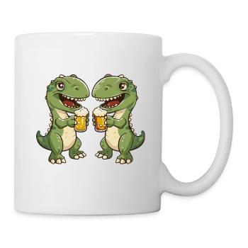 Dinosaure T-Rex Bière Alcool Drôle - Mug blanc - blanc - Droite