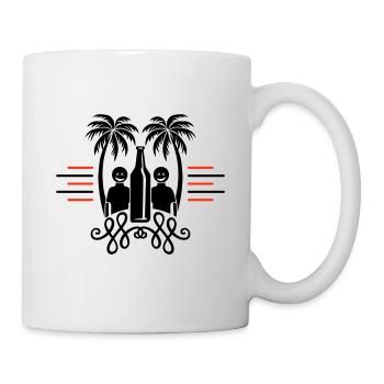 Palmen Strand Urlaub Party - Tasse - Weiß - Rechts