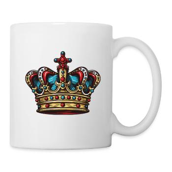 Krone Symbol - Tasse - Weiß - Rechts