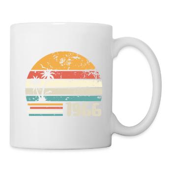 1966 Geburtstagsgeschenk - Made in 1966 Retro 1966 - Tasse - Weiß - Rechts